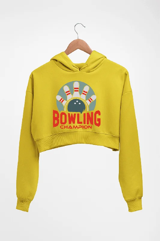 Bowling Champion Crop HOODIE FOR WOMEN