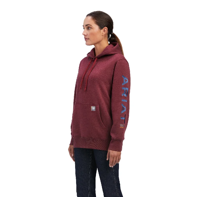 Ariat Ladies Rebar Graphic Maroon Pullover Hoodie 10041447