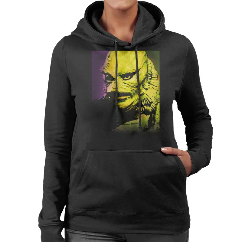 The Creature From The Black Lagoon Head Women's Hooded Sweatshirt