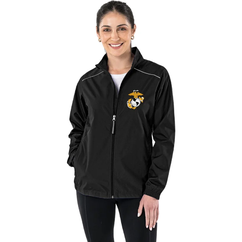 Marines EGA Ladies Pack-N-Go Full Zip Jacket