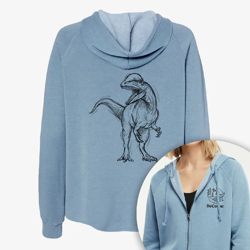 Dilophosaurus Wetherilli - Women's Cali Wave Zip-Up Sweatshirt