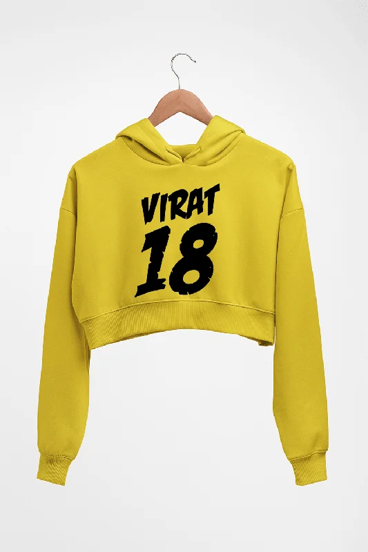 Virat Kohli Crop HOODIE FOR WOMEN