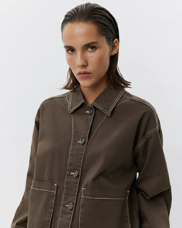 GRACESW JACKET - Dark brown