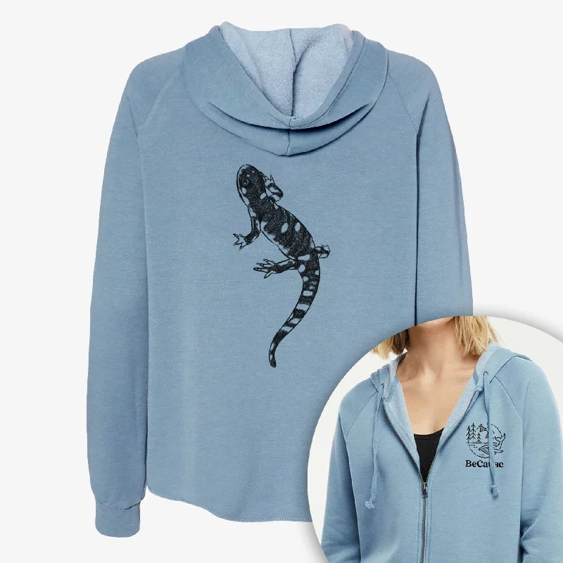 California Tiger Salamander - Ambystoma californiense - Women's Cali Wave Zip-Up Sweatshirt