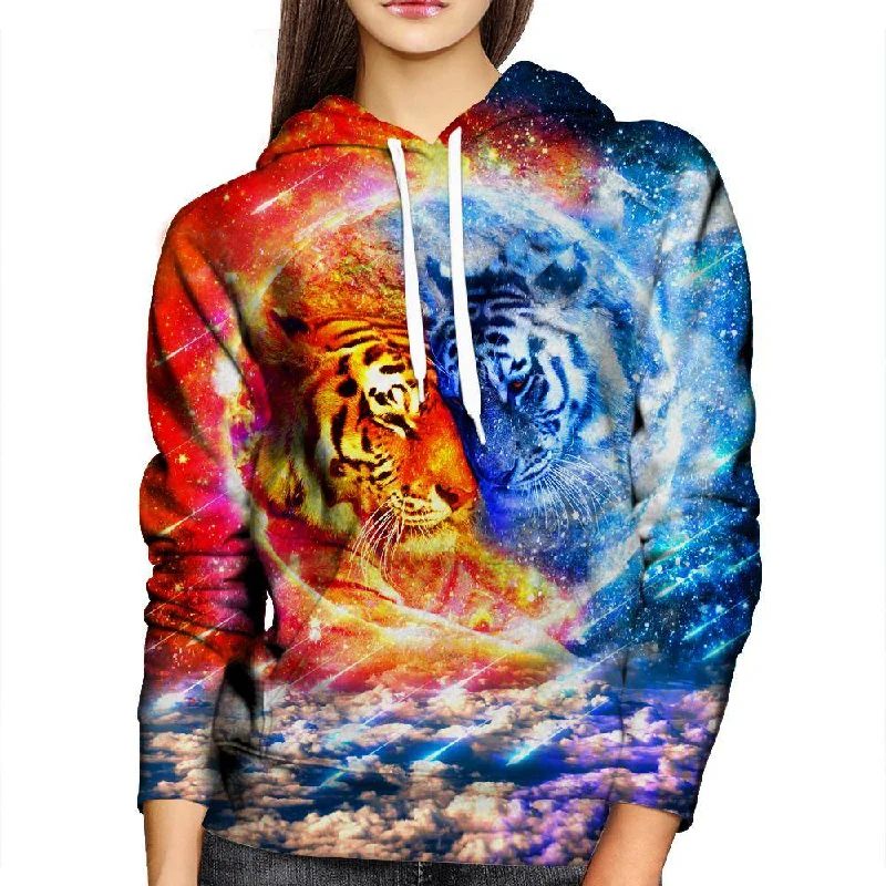 Neutral Tigers Womens Hoodie