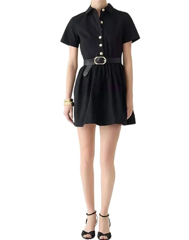 Margaret Chino Dress In Black