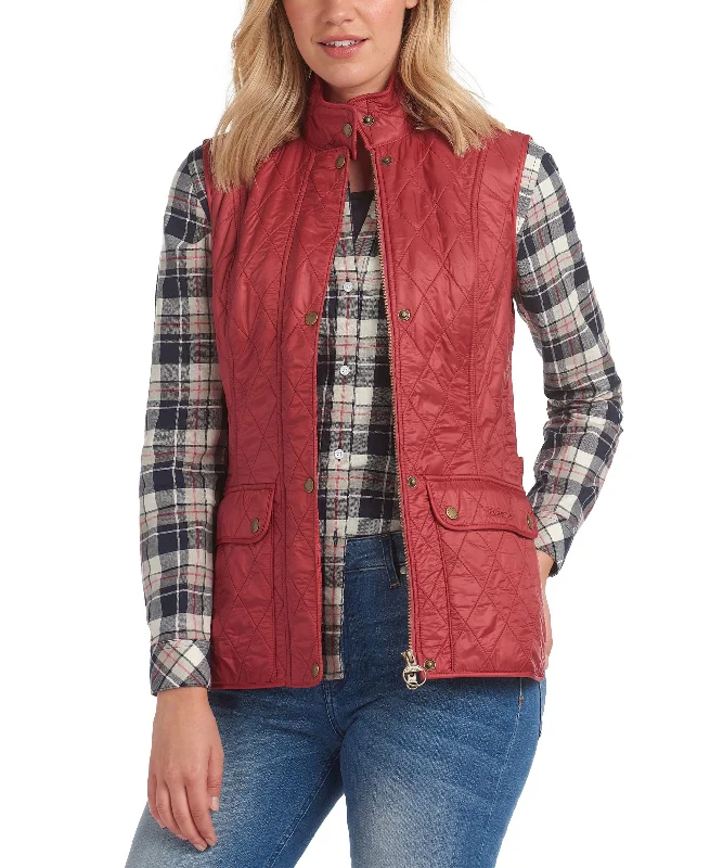 Barbour Wray Fleece Lined Nylon Vest in Deep