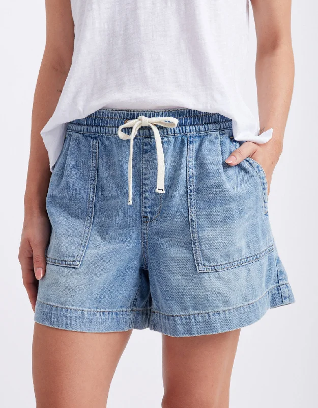 Coco Denim Short - Mid Wash