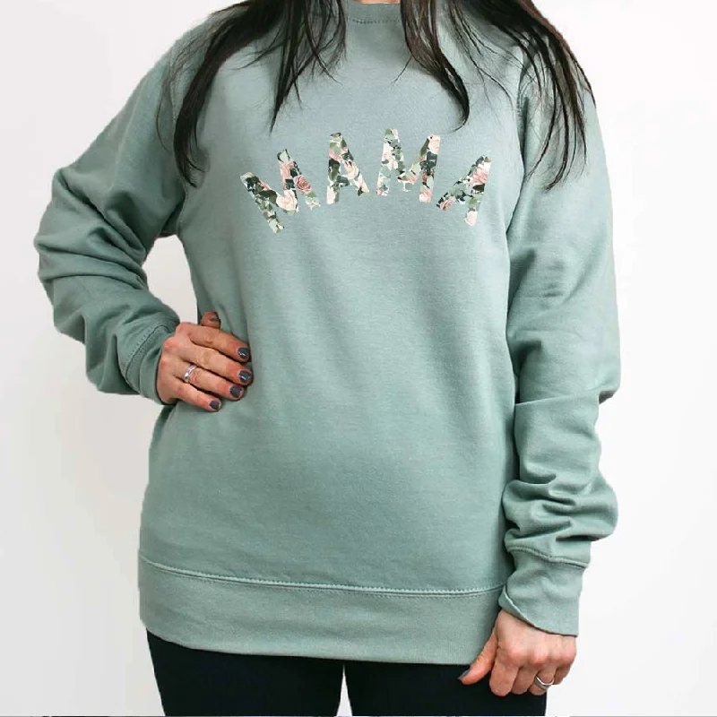 Mama Floral Print Sweatshirt