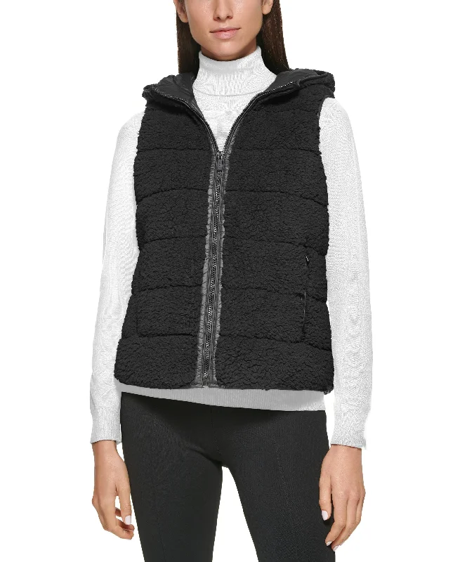 Calvin Klein Quilted Sherpa Fleece Vest