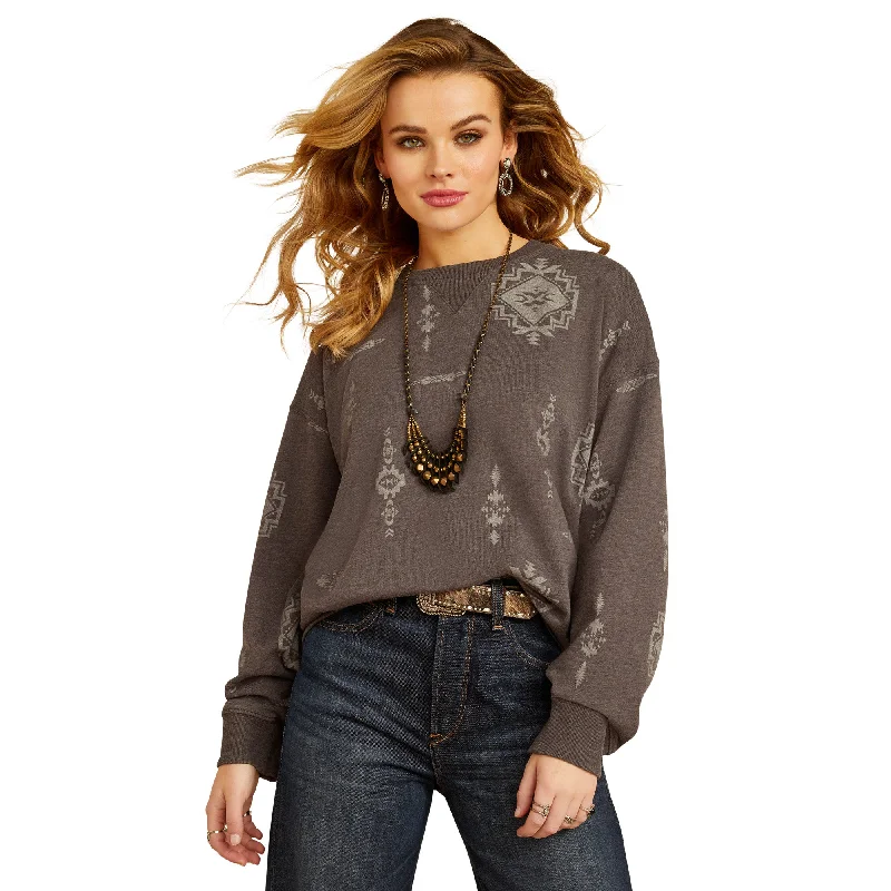 Ariat Ladies Outlaw Itzli Print Oversized Sweatshirt 10052414