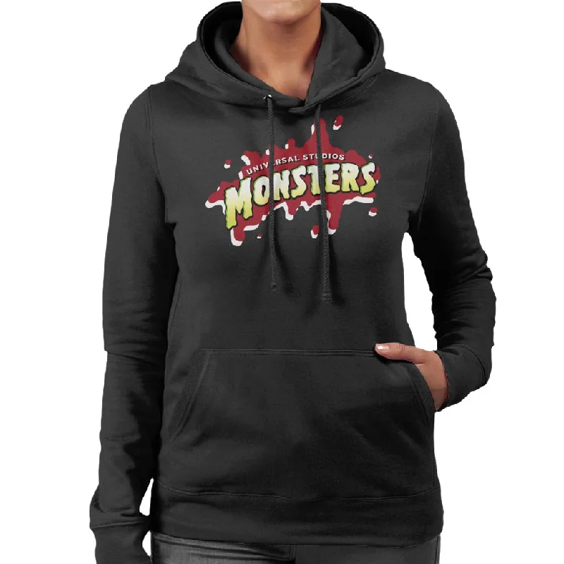 Universal Studio Monsters Blood Logo Women's Hooded Sweatshirt