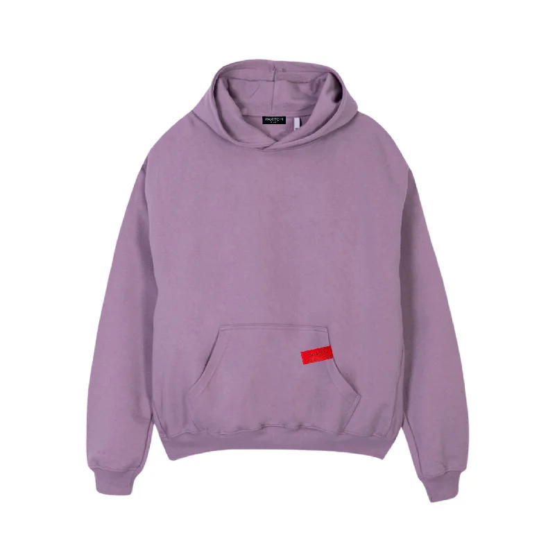 PARTCH Must Oversized Hoodie Purple Organic Cotton