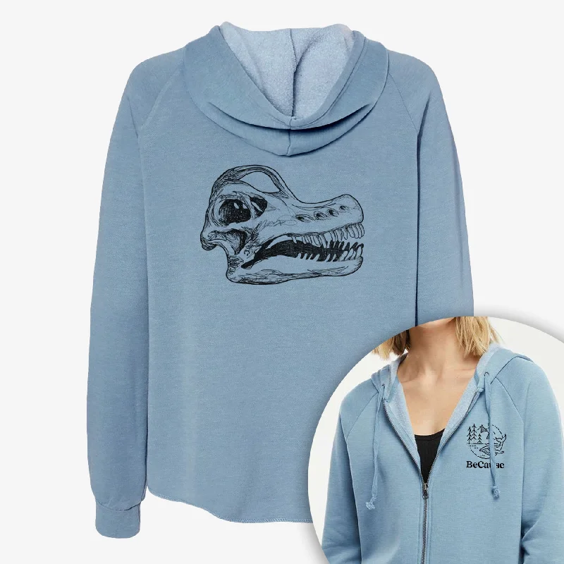 Brachiosaurus Skull - Women's Cali Wave Zip-Up Sweatshirt