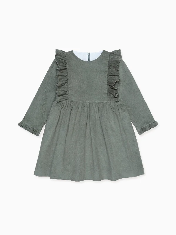 Green Salma Girl Dress