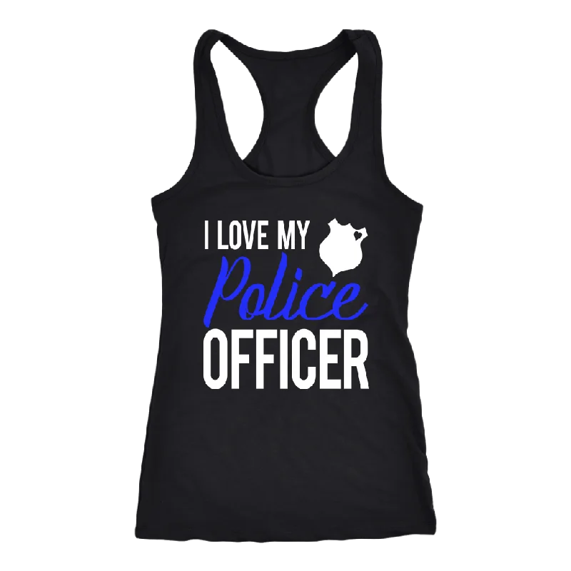 Women's I Love My Police Officer Tank Top