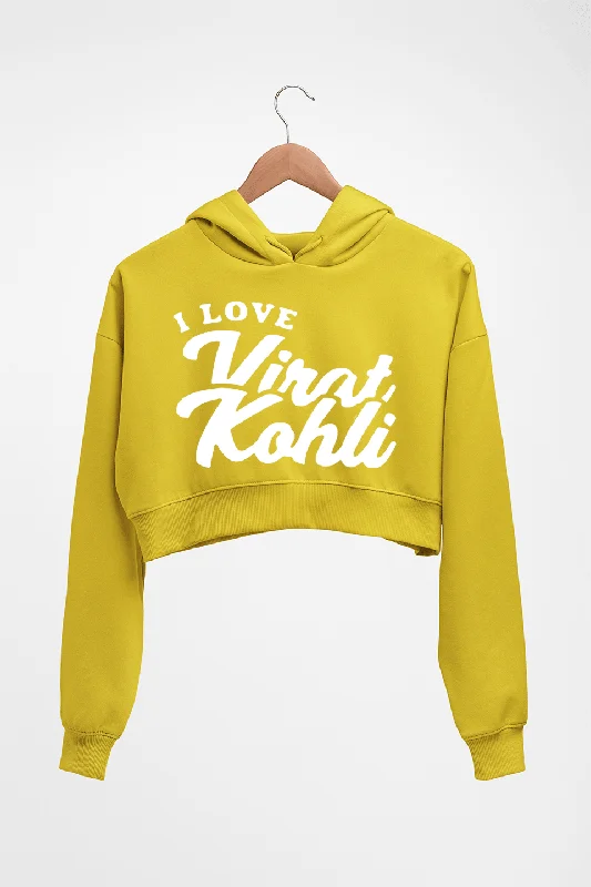 Virat Kohli Crop HOODIE FOR WOMEN