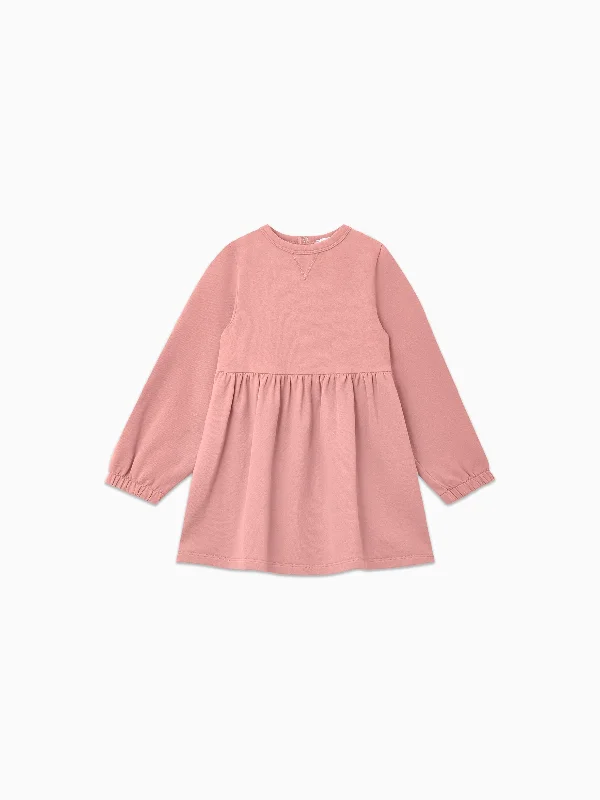 Dusty Pink Florence Baby Sweat Dress