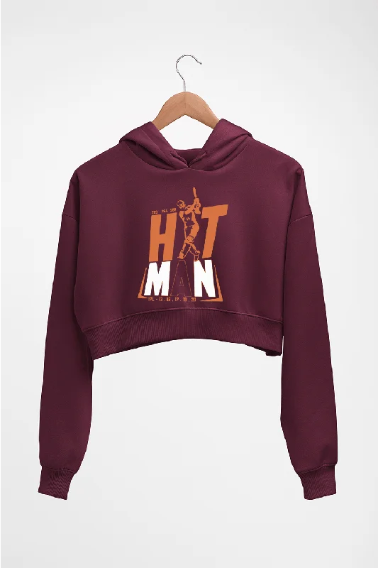 Rohit Sharma Crop HOODIE FOR WOMEN