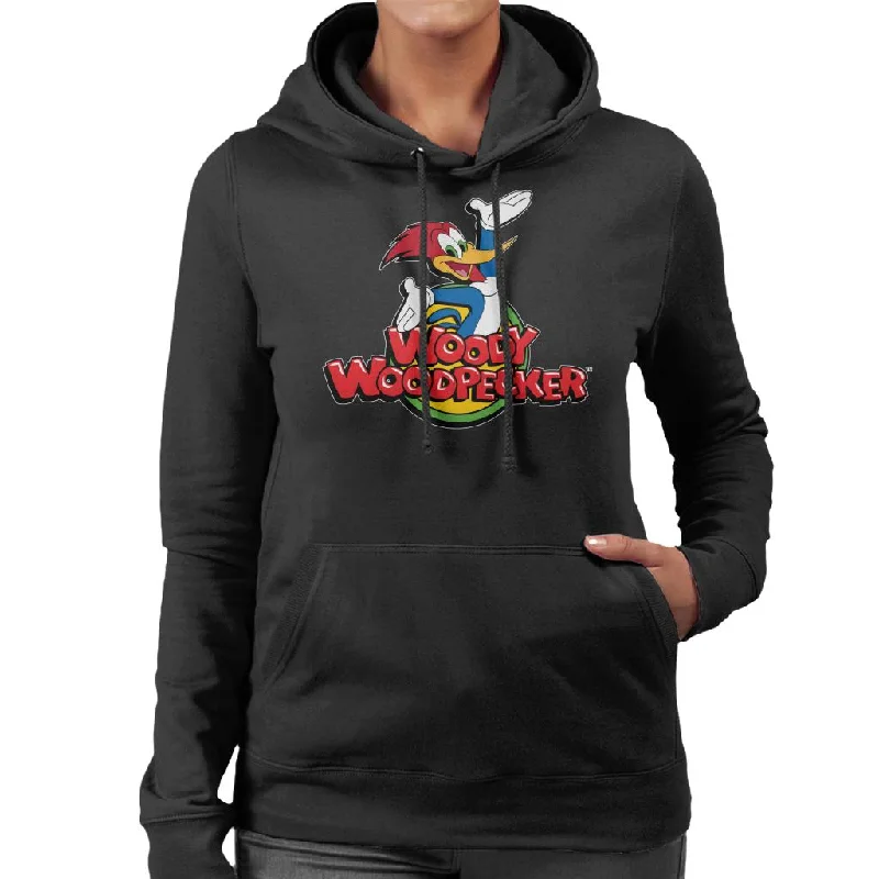 Woody Woodpecker Classic Logo Women's Hooded Sweatshirt