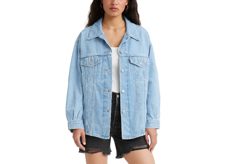 Women's Denim Pocket-Front Trucker Shacket