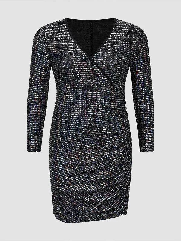 Bodycon Party Dress - Grey