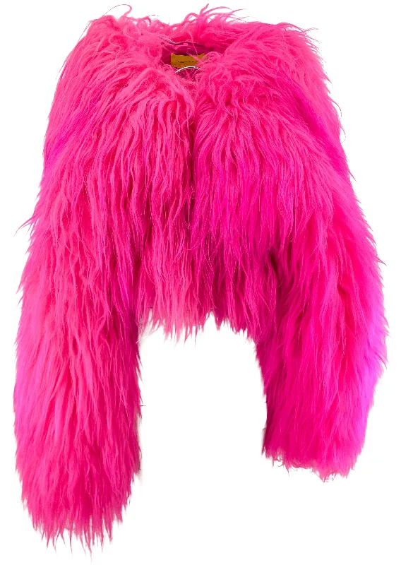 Marques'Almeida Fur Shrug in Pink