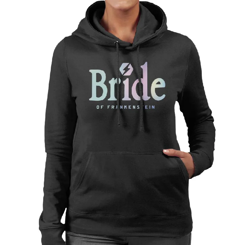 Bride Of Frankenstein Gradient Logo Women's Hooded Sweatshirt