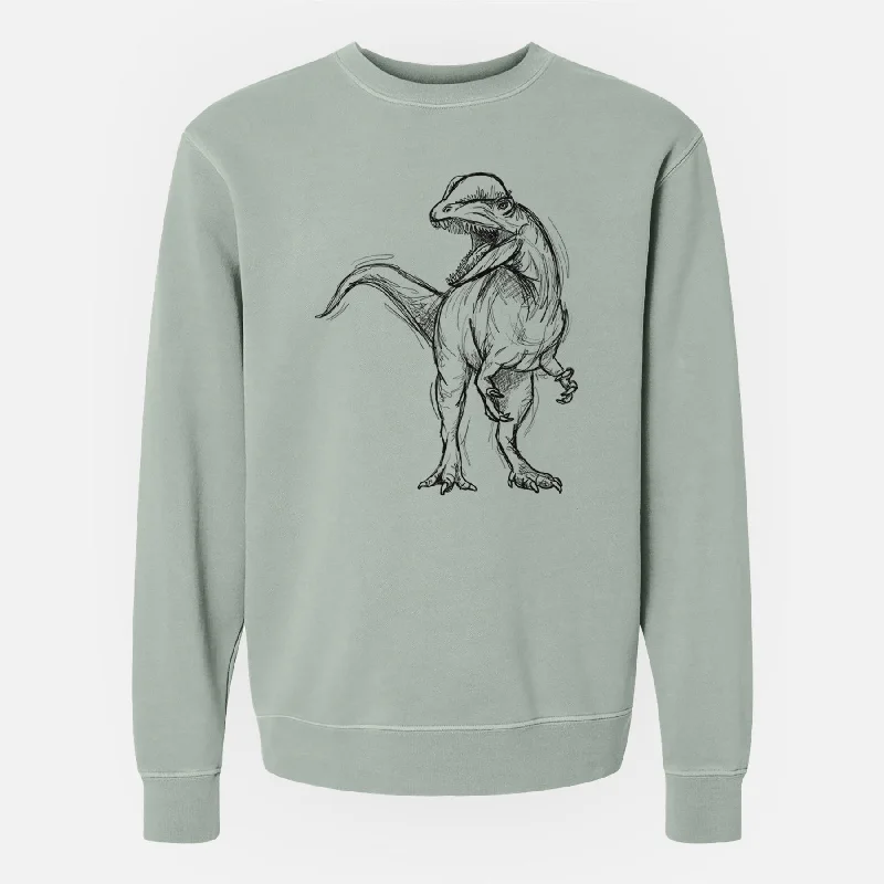 Dilophosaurus Wetherilli - Unisex Pigment Dyed Crew Sweatshirt