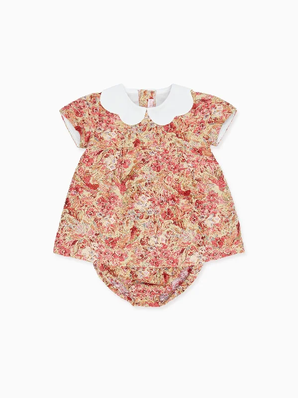 Green Floral Arabella Baby Girl Set