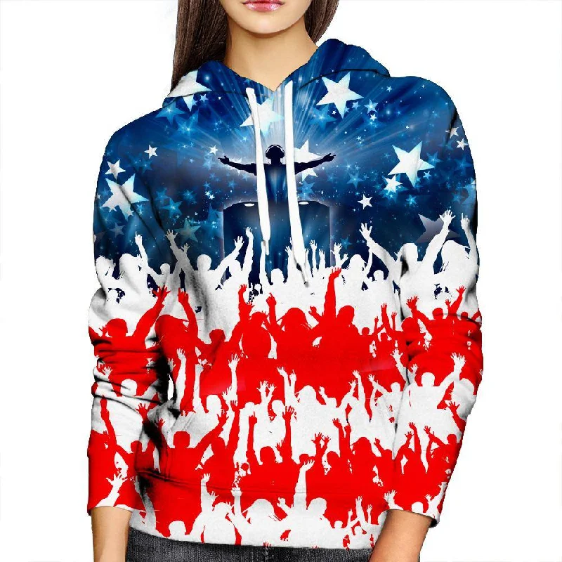 USA Party Womens Hoodie