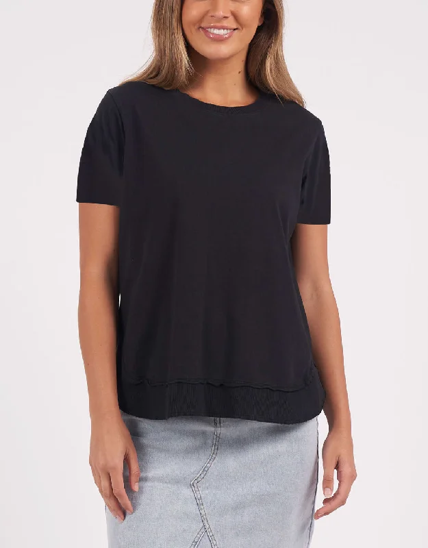 Farrah Short Sleeve Tee - Black