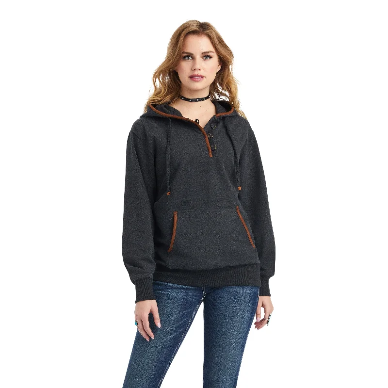 Ariat Ladies R.E.A.L™ Elevated Heather Charcoal Hoodie 10042238