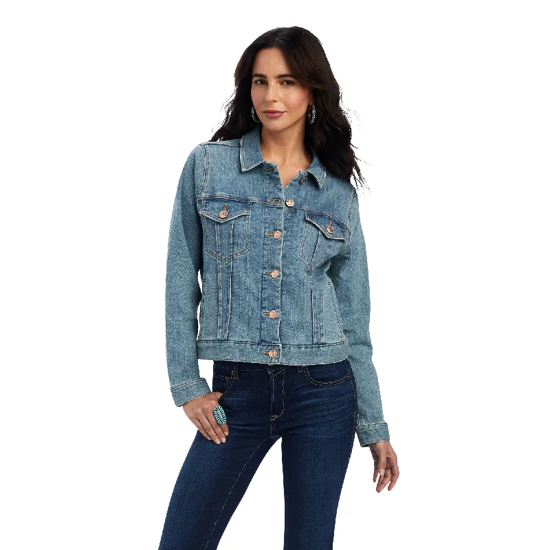 Ariat Ladies Utah Wash Button Front Denim Jacket 10041103