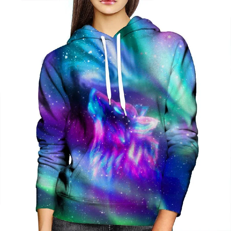 Wolf Aura Womens Hoodie