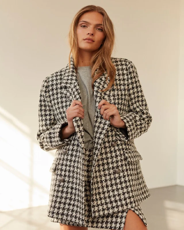 EVIESW JACKET - Black checked