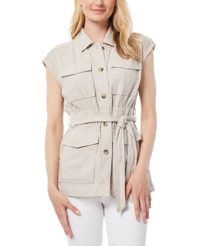 Women's Belted Safari Vest