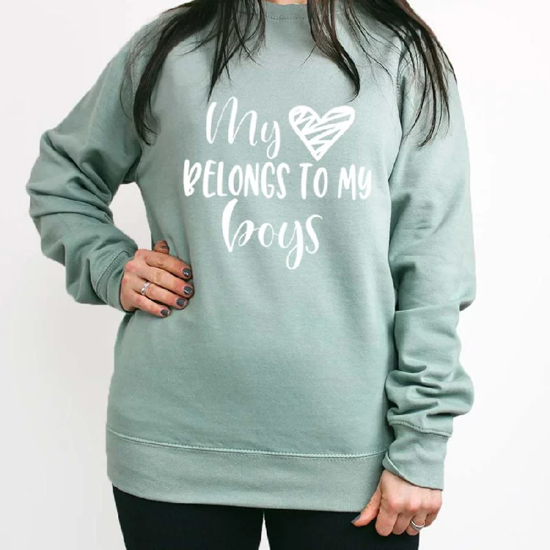 My Heart Belongs To Boys Sweatshirt