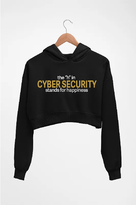 Cyber Security Crop HOODIE FOR WOMEN