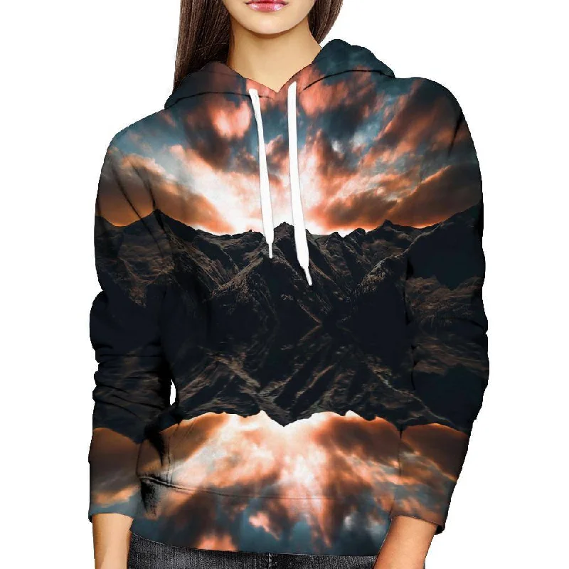 Inverted Mountain Womens Hoodie