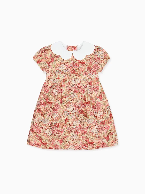 Green Floral Arabella Girl Dress