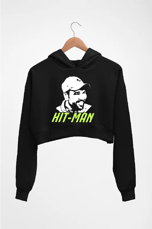 Rohit Sharma Crop HOODIE FOR WOMEN