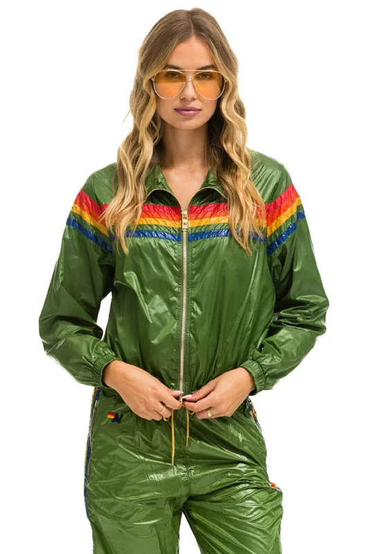 5 STRIPE - WINDBREAKER GARDEN GREEN GLOSSY