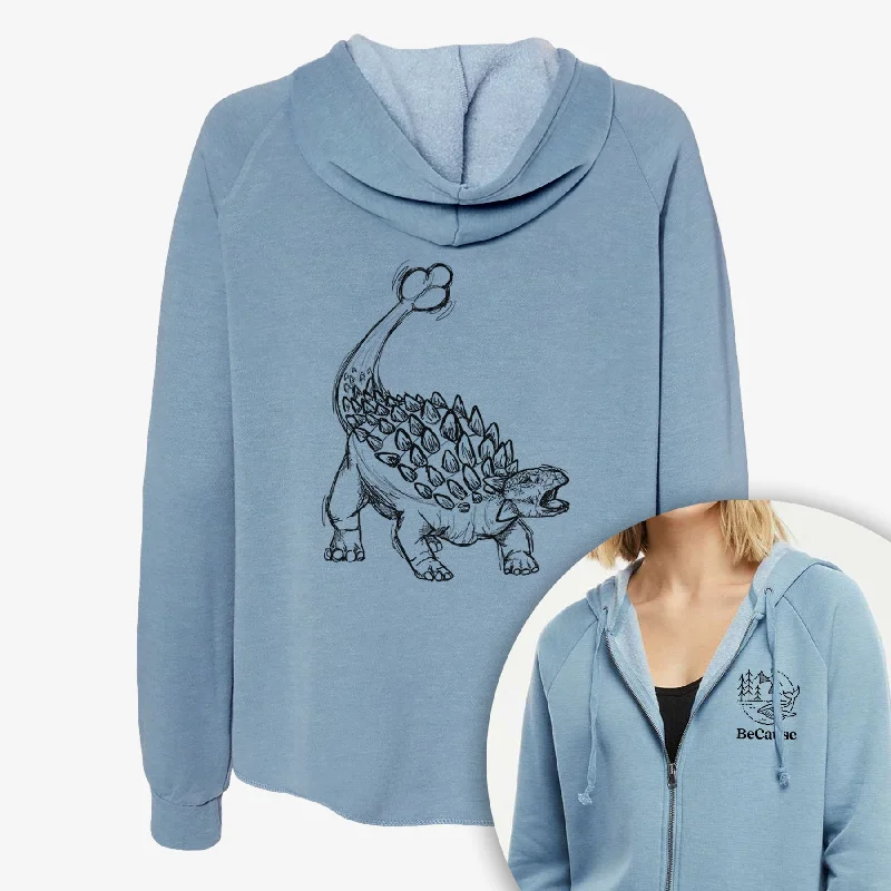 Ankylosaurus Magniventris - Women's Cali Wave Zip-Up Sweatshirt