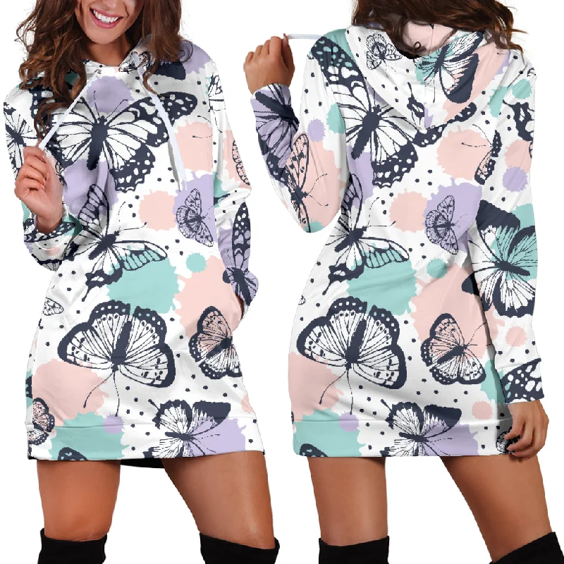 Cactus Design Pattern Copy Women'S Hoodie Dress