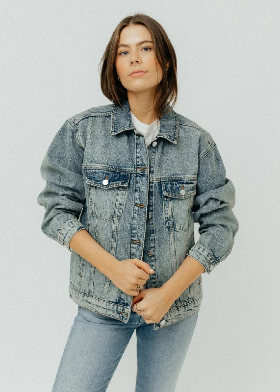 Anine Bing Rory Jacket in Vintage Indigo