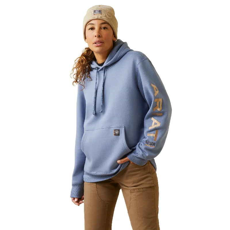 Ariat Ladies Rebar Graphic Colony Blue Hoodie 10046127