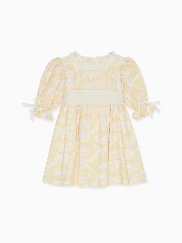 Yellow Toile Silas Girl Dress