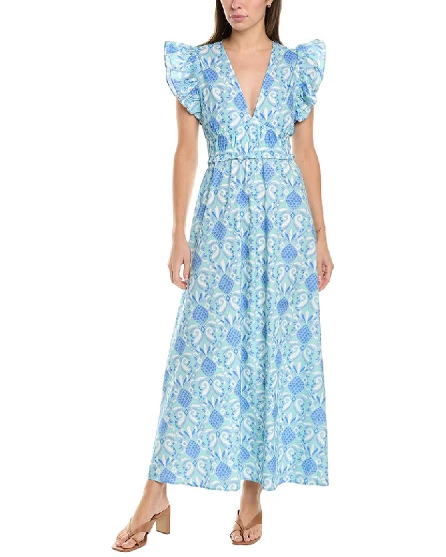 Sail to Sable Cap Sleeve Maxi Dress