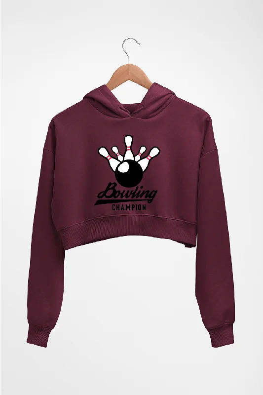 Bowling Champion Crop HOODIE FOR WOMEN